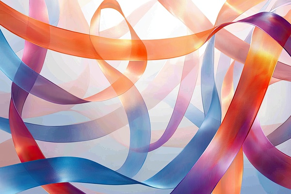 Chromatic Ribbons Flow 28H9N 60 by Abstract Rebellion