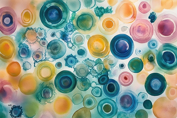 Chromatic Orbs Dance Y92H5N 45 Print