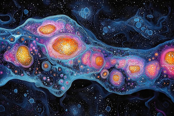 Cosmic Cellular Flow H2N9P 60 by Abstract Rebellion