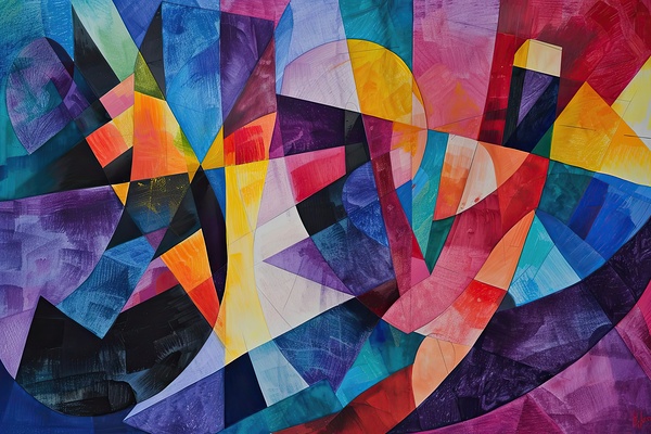 Abstract Interplay 7H29NP 48 Print