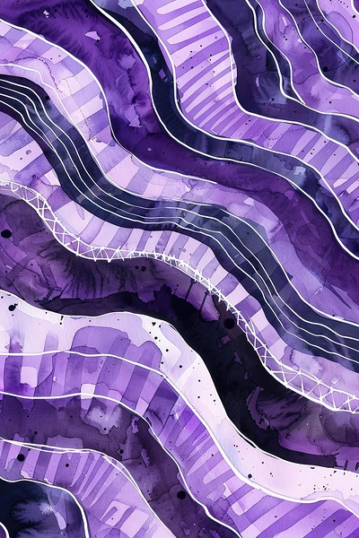 Amethyst Waves 8927BC 45 by Abstract Rebellion