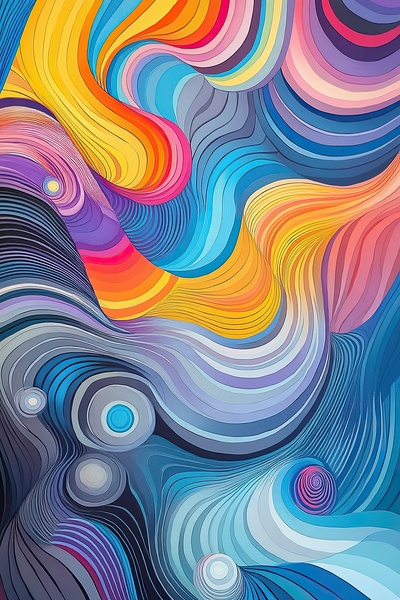 Chromatic Rhapsody Flow H9P4N 58 Print