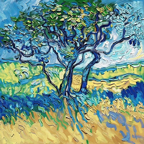 Azure Tree Reverie H2N9P2 57 Print