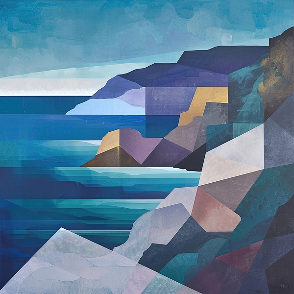 Azure Cliffs Echoes H9P4Z2 53 by Abstract Rebellion