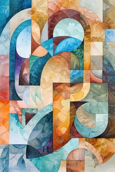 Abstract Interplay 79H2P4 45 Print