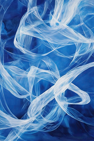 Azure Whispers Dance Y9N4H2 48 by Abstract Rebellion