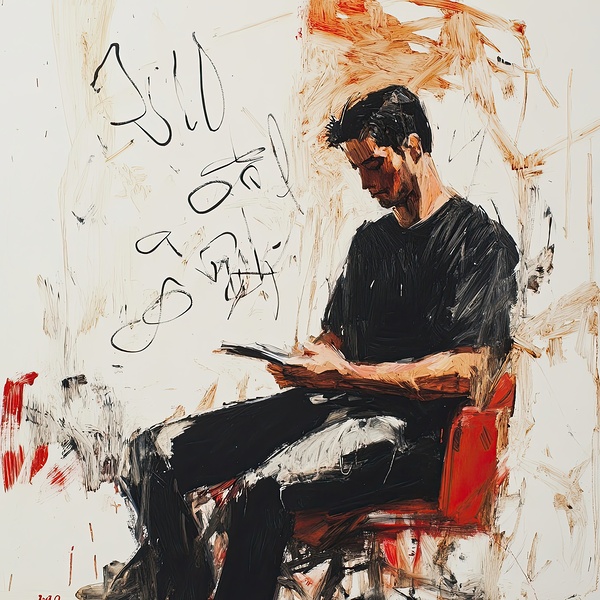 Contemplative Pose 7K4D2N 55 by Abstract Rebellion