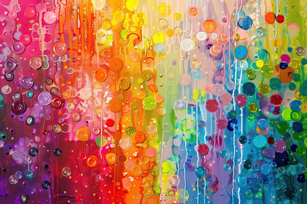 Chromatic Rain Cascade H92D3N 58 by Abstract Rebellion