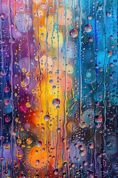 Chromatic Rain Cascade 92DH3P 55 Print