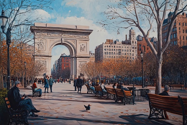 Autumn Arch 7892AB 48 Print