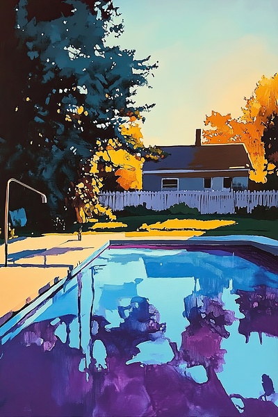 Autumn Pool Reflections H92N5Z 47 by Abstract Rebellion