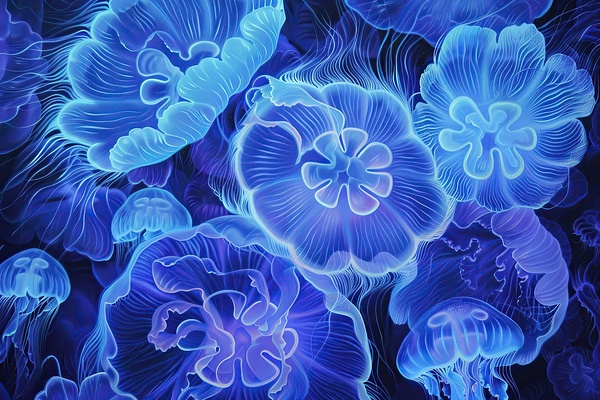Bioluminescent Bloom 2N5H9P 60   Copy by Abstract Rebellion
