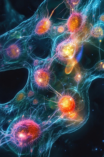Cellular Cosmos Dance H2N9P2 60 by Abstract Rebellion