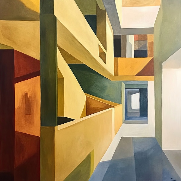 Architectural Study In Gold Y59H7N 55 by Abstract Rebellion