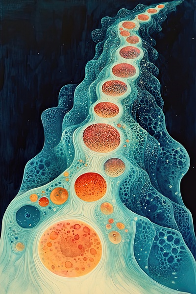 Cosmic Cellular Flow 92HJ54 60 by Abstract Rebellion