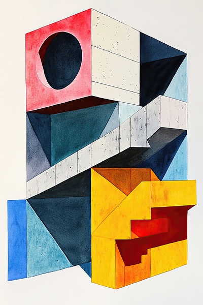 Abstract Structure 9H2N3Z 52 Print