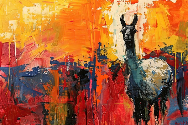 Andean Llama Ascends H79D2 55 by Abstract Rebellion
