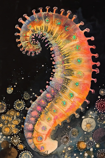 Cosmic Serpent Dance H29N3Z 62 Print