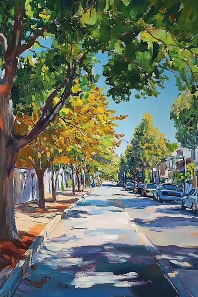 Autumn Street Glow H9P4N2 51 by Abstract Rebellion