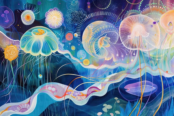Bioluminescent Abyss H3N2P9 63 by Abstract Rebellion