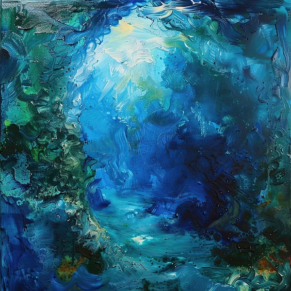 Azure Depths Glimmering Y49ZN 48 by Abstract Rebellion