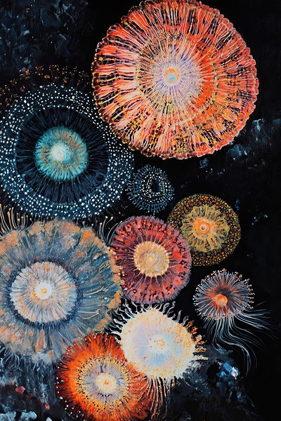 Bioluminescent Bloom 2P9H7N 62   Copy by Abstract Rebellion