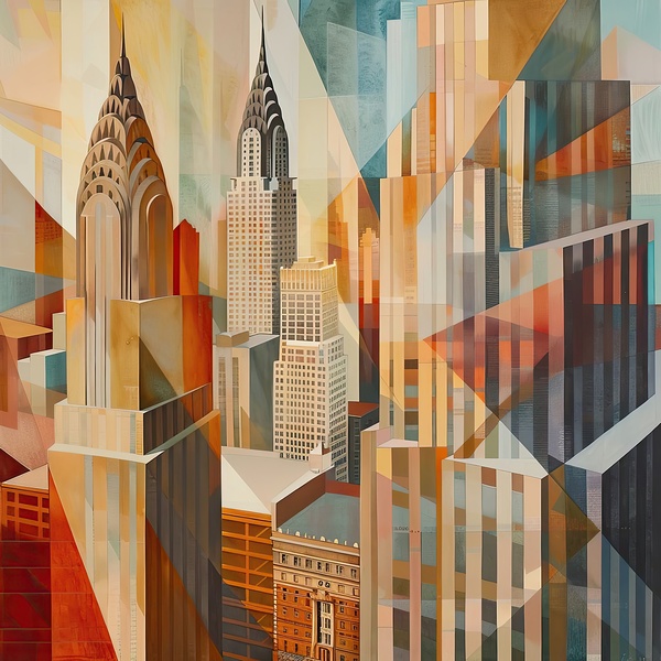 Chrysler Building Reverie 7892B4 48 by Abstract Rebellion