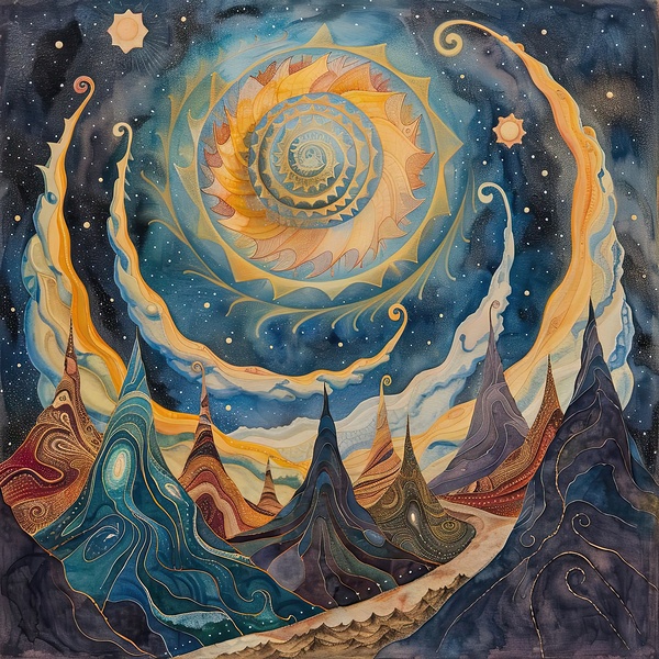 Celestial Symphony A729B4 45 Print
