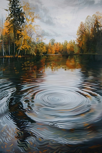 Autumn Ripples 2P9H7N 64 Print