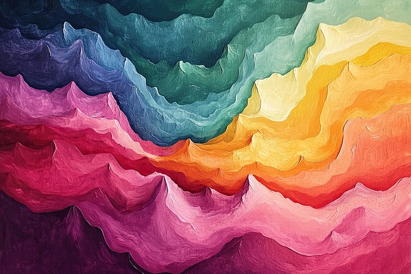 Chromatic Ridges 7P3H9N 60 by Abstract Rebellion