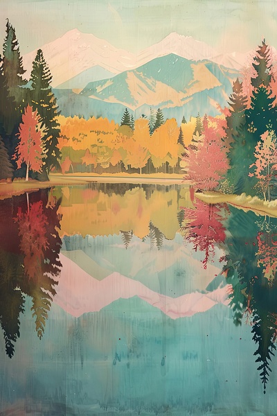 Autumn Reflection 8H29NP 45 by Abstract Rebellion