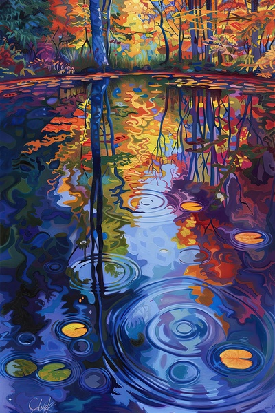 Autumn Reflections NZ893H 64 by Abstract Rebellion