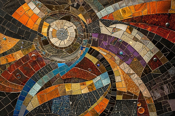Cosmic Mosaic Swirl H2N9P4 58 by Abstract Rebellion