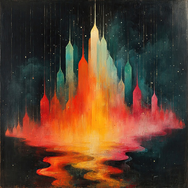 Celestial Cityscape NZ9B2H 60 Print