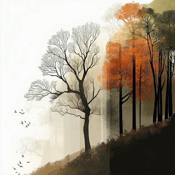 Autumn Whispers J9C3N2 45 by Abstract Rebellion