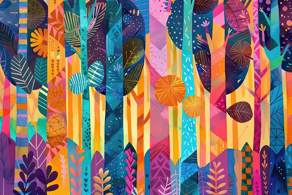 Chromatic Woodland Rhythm 2P3H9N 55 by Abstract Rebellion