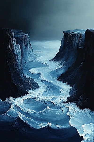 Churning Depths Between Worlds 7P3H9N 60 by Abstract Rebellion