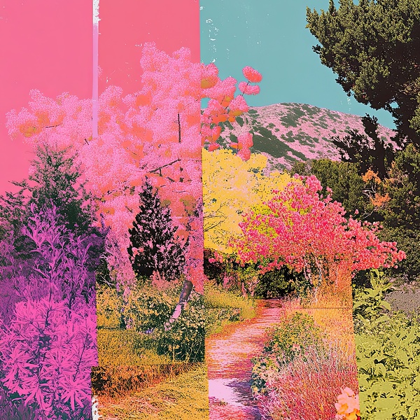 Chromatic Garden Path H92N5Z 55 Print