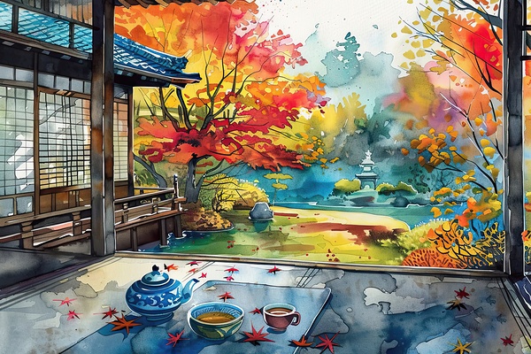 Autumn Tea Ceremony 8P47H2 50 by Abstract Rebellion