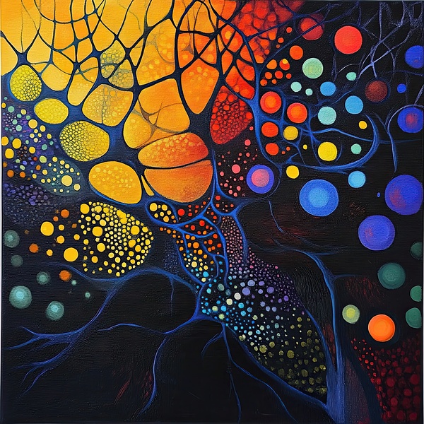 Cosmic Bloom Network H9P4N2 57 by Abstract Rebellion