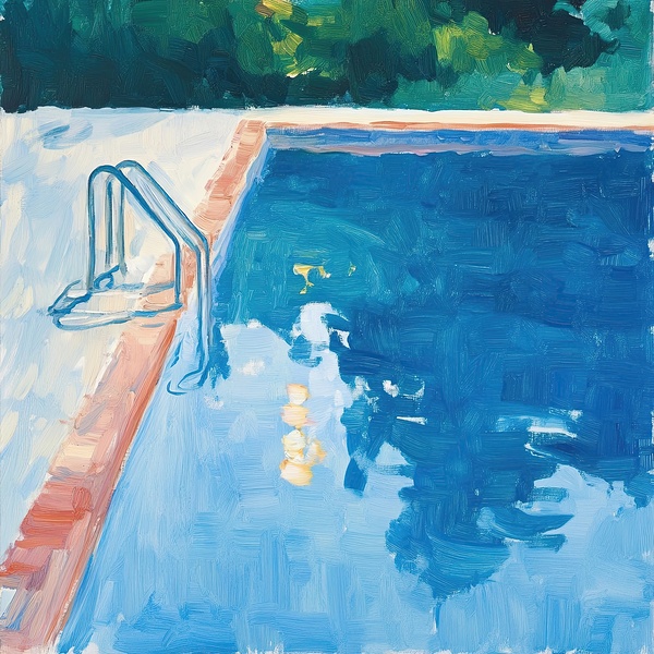 Azure Reflections Poolside 7H3N2P 53 by Abstract Rebellion