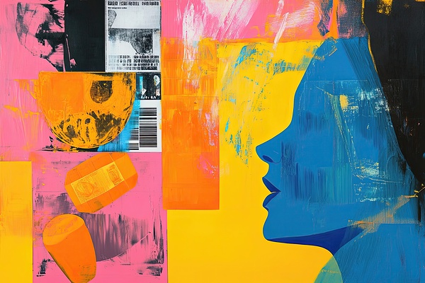 Azure Gaze Barcode HZ92N3 60 by Abstract Rebellion