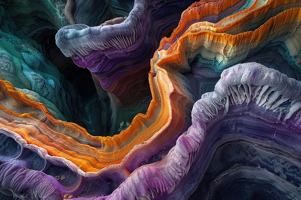 Chroma Caverns Depth H42P9J 64 by Abstract Rebellion
