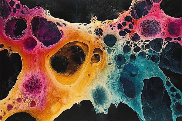 Cosmic Cellular Forms H3N9P2 60 by Abstract Rebellion