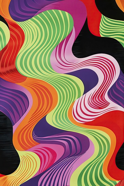 Chromatic Waves Dance 7892B 48 by Abstract Rebellion