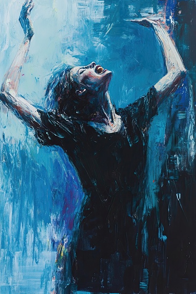 Azure Cry Into the Blue N392HJ 48 Print