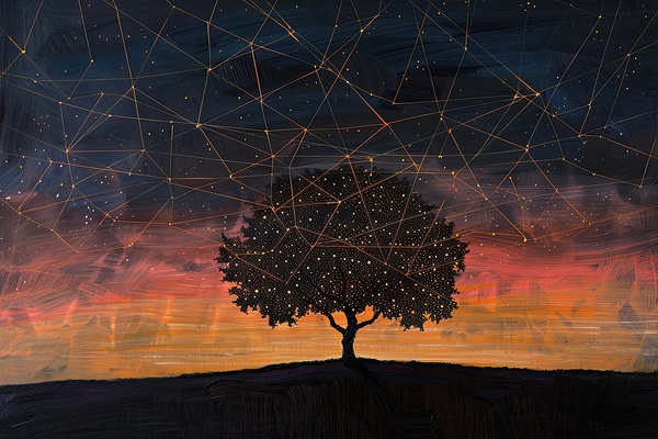 Celestial Tree Connection Y92H5N 60 by Abstract Rebellion