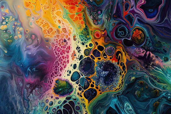 Cosmic Cellular Genesis H2N9P 63 by Abstract Rebellion