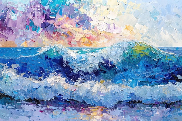 Azure Crest Wave H42P9 52 by Abstract Rebellion