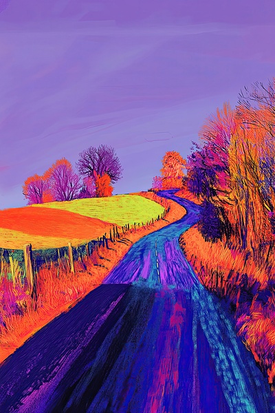 Chromatic Country Road H3N9B2 52 Print
